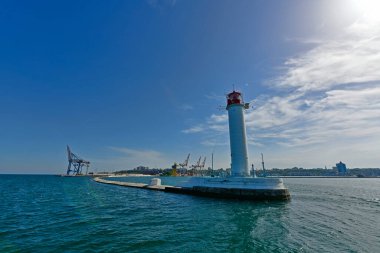 Odessa kıyısında tekne gezisi, güzel deniz manzaraları..