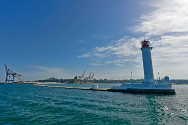 Odessa kıyısında tekne gezisi, güzel deniz manzaraları..