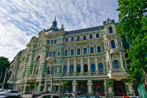 Ukrajna Odessa 2021 Nyereséges Háza Ruszov Egy Épület Század Végén — Stock Fotó