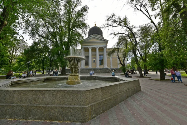 Ukraina Odessa 2021 Odessa Katedra Przemienienia Pańskiego Największy Kościół Prawosławny — Zdjęcie stockowe