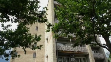 Primorsk şehri, Zaporizhzhia bölgesi, Ukrayna 07 / 15 / 2020. Primorsk, Ukrayna 'nın Zaporizhzhia bölgesinin Berdyansk ilçesine bağlı bir şehirdir. Pansiyon 