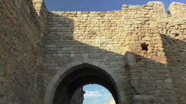 Belgorod-Dnistrovsk, Odessa Oblastı, Ukrayna, Aralık 08.12.2020. 1944 yılına kadar Akkerman Kalesi olarak bilinen Belgorod-Dnistrovsk Kalesi, 13.-15. yüzyılların tarihi ve kentsel kalkınma anıtıdır..