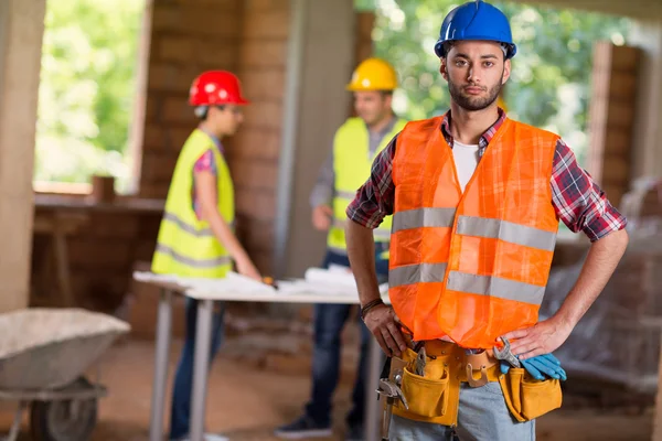 Porträtt av arbetstagare — Stockfoto