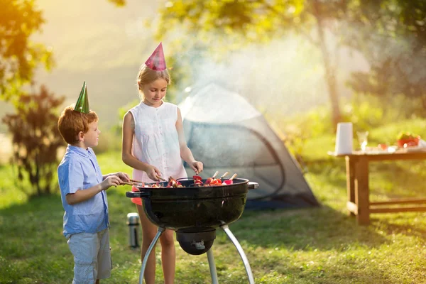 Festlig grillfest – stockfoto