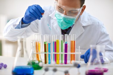 bilim adamı iş araştırma ve analizler içeriği test tüpü