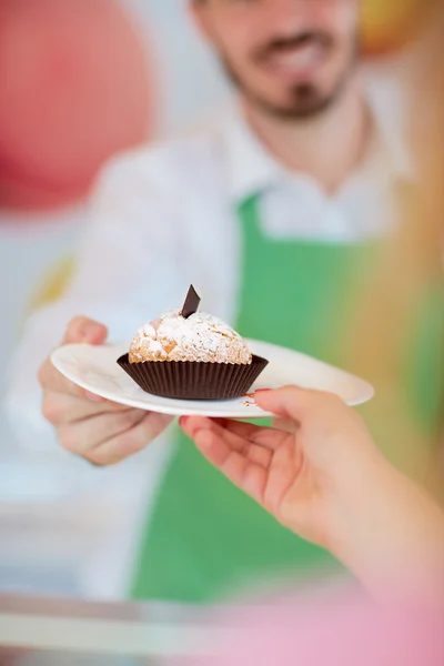 Närbild på cupcake — Stockfoto