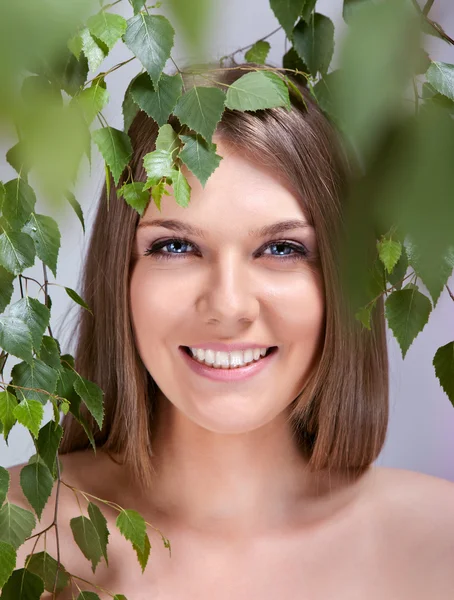 Natural beauty woman — Stock Photo, Image