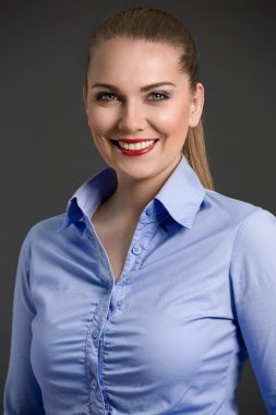 güzel iş kadını portresi