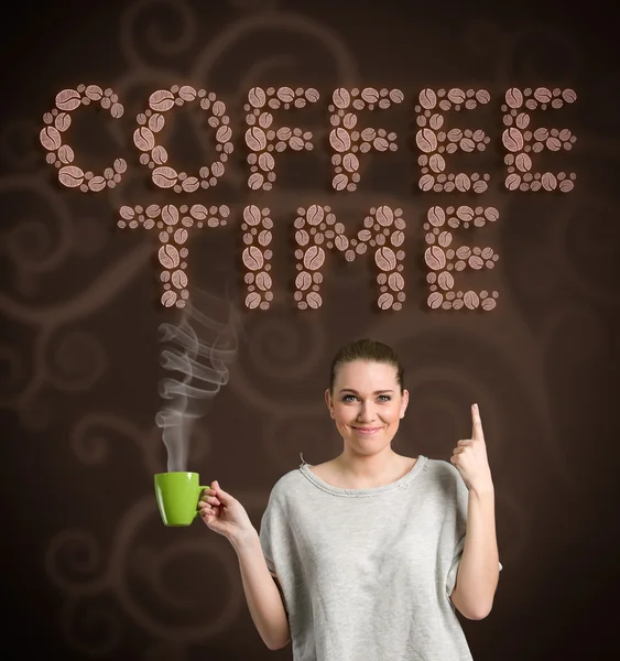 Hora del café, concepto — Foto de Stock