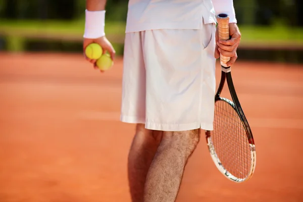 Närbild på tennis sportsman — Stockfoto