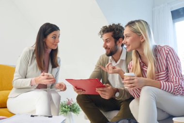 young caucasian people working from home during coronavirus lockdown