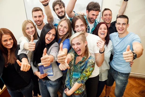 Groep studenten — Stockfoto