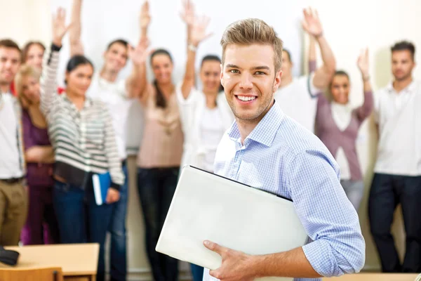 Estudante universitário bonito — Fotografia de Stock