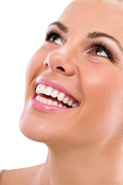young woman with great healthy teeth