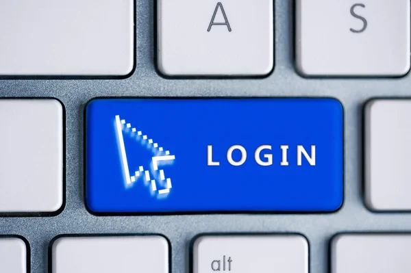 Login-knop — Stockfoto