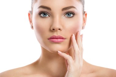 Sağlıklı cilt çekici kızı