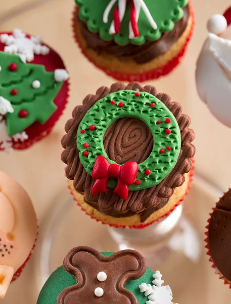 Kerstmis cupcake — Stockfoto