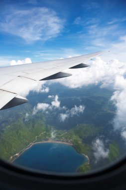 nice view from airplane window