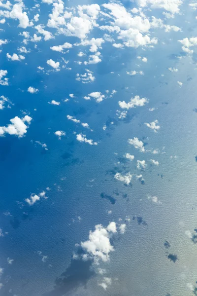 Clouds from plane window — Stock Photo, Image