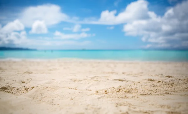 Witte zandstrand — Stockfoto