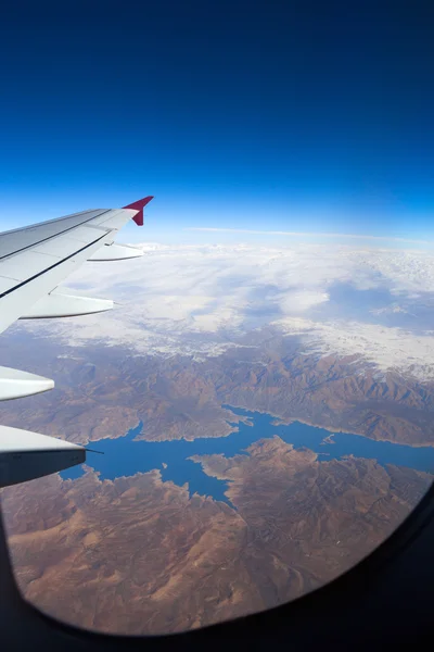 Hermoso paisaje desde el avión — Foto de Stock