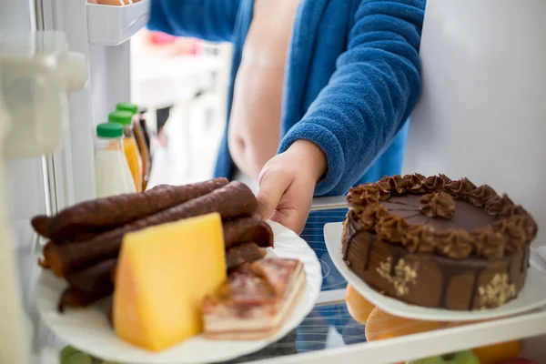 Man på diet paus beslut att hålla diet — Stockfoto