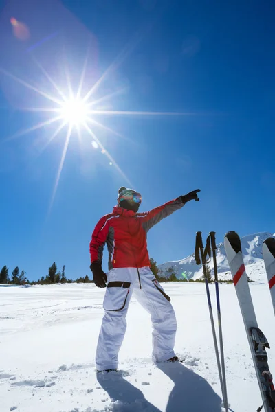 Snowboarder sports man — Stock Photo, Image