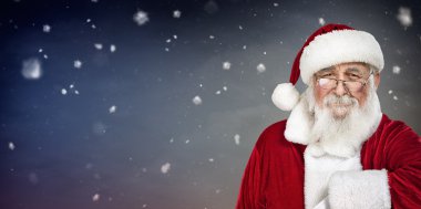 otantik Noel Baba portresi