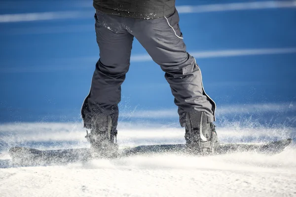 Bacakları snowboarder — Stok fotoğraf
