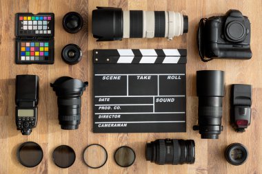 profesyonel fotoğraf makinesi ve kamera len