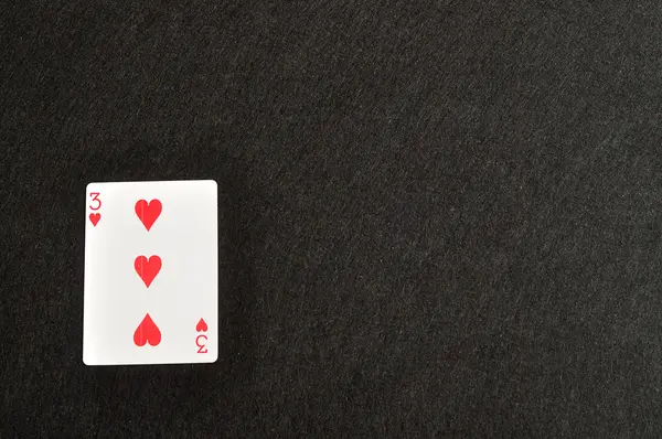 Juego de cartas corazón palo — Foto de Stock