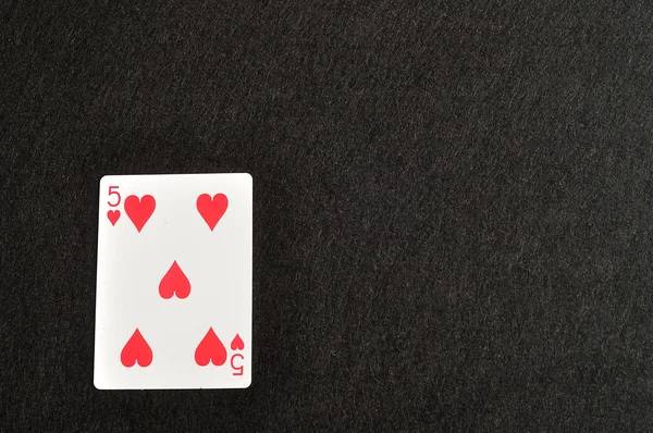 Jogando cartas coração terno — Fotografia de Stock