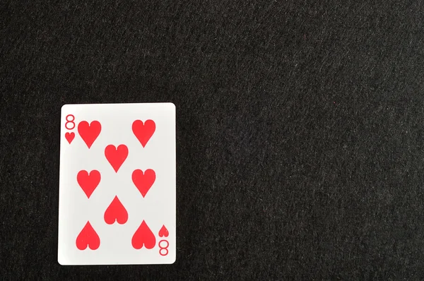 Spielkarten Herzanzug — Stockfoto