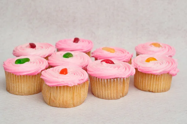 Finom rózsaszín Cupcakes — Stock Fotó