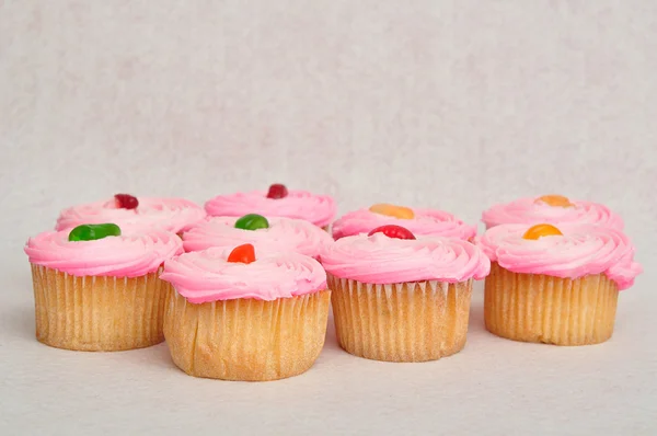 Deliziosi cupcake rosa — Foto Stock