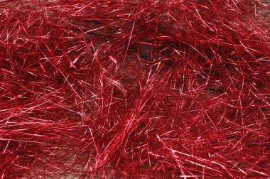 Kırmızı Noel ağacı tinsel