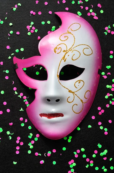 A mask isolated on a black background — Stock Photo, Image