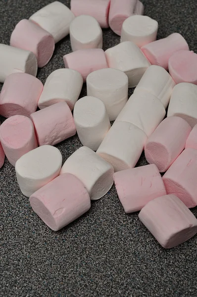 Rosa och vita marshmallows — Stockfoto