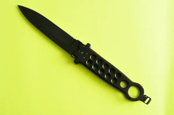 Steel butterfly knife (balisong) — Stock Photo, Image