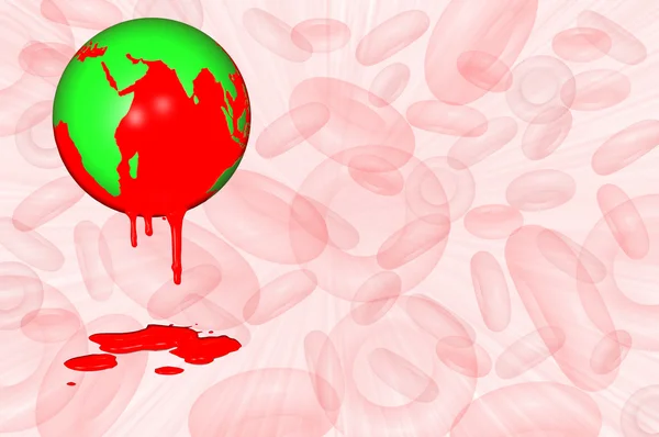3D çizim. Dünya hemofili günü 17 Nisan. — Stok fotoğraf