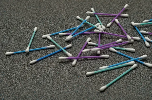 A pile of cotton swabs — Stock Photo, Image