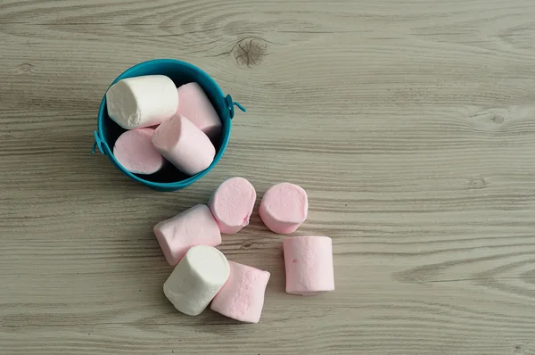 Pink and white marshmallows — Stock Photo, Image