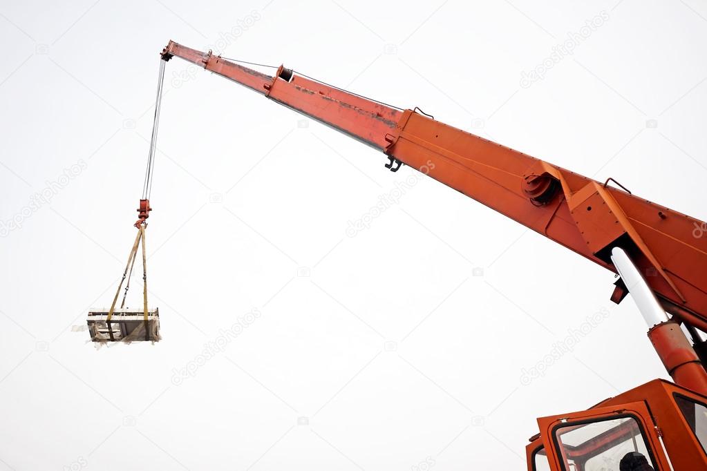 crane carrying a cargo