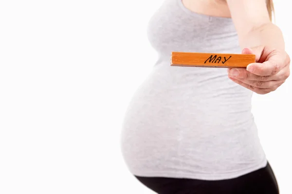 임신한 여자, 기대 하는 어머니 — 스톡 사진
