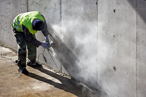 Moagem de concreto — Fotografia de Stock