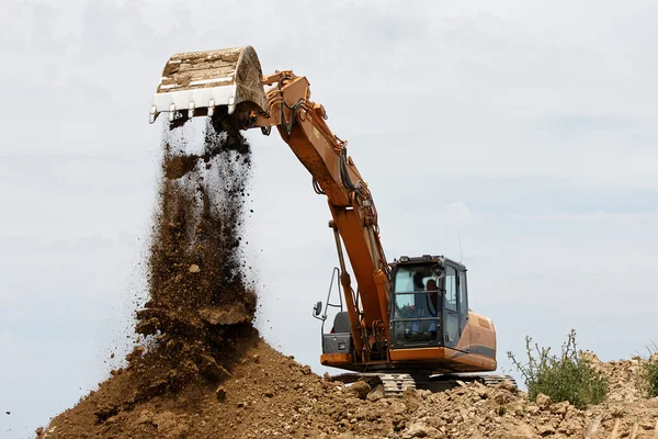 Tracked excavator — Stock Photo, Image