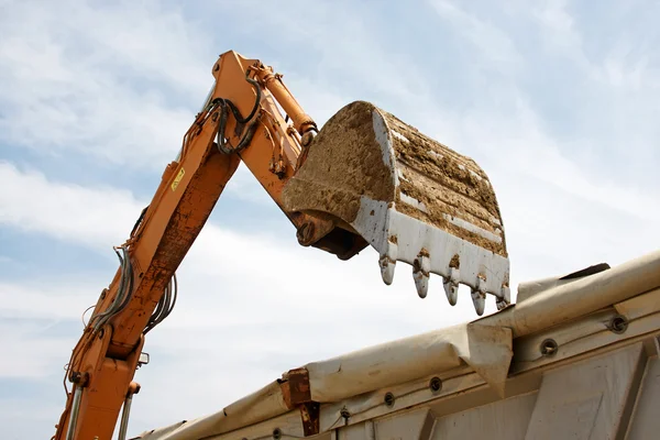 Graafmachine emmer — Stockfoto