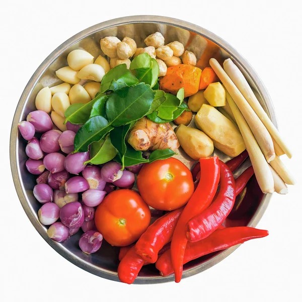 Fresh Ingredients for Cooking Curry — Stock Photo, Image