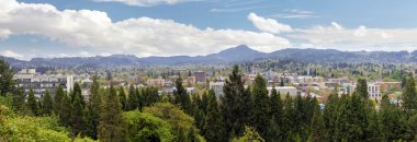 Eugene şehir merkezinden Skinner Butte Park Panorama