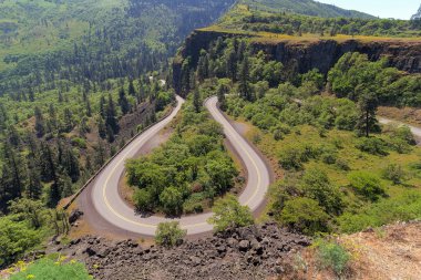 Old Columbia Highway at Rowena Crest clipart